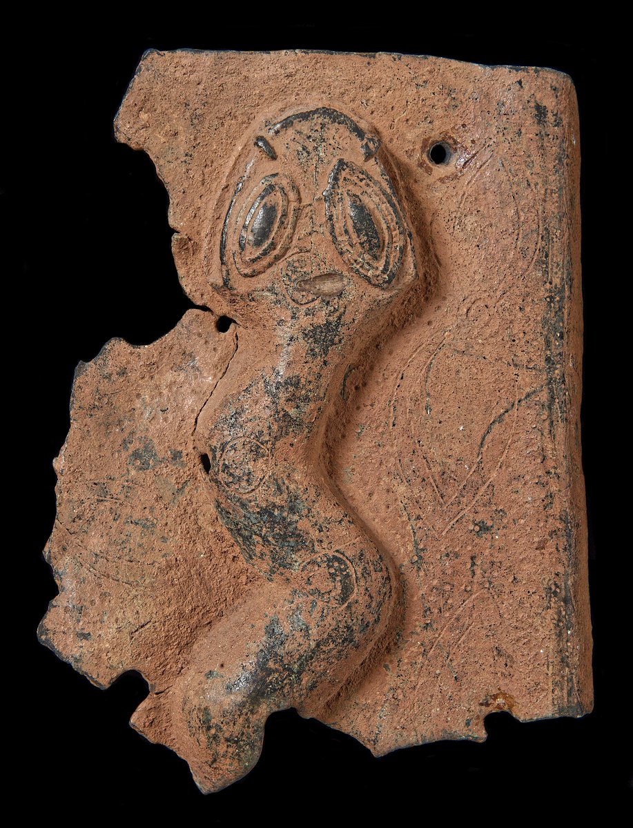 Cast bronze serpent broken from a larger plaque  #BeninDisplays