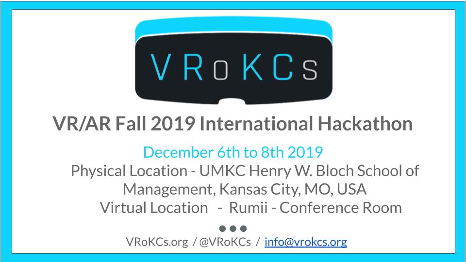 VRoKCs's tweet photo. 14 Days to go - Our Fifth VR/AR Hackathon for High School students. This time we are going Virtual and International :)  #arvrinedu #edtech  #hackathon #kansascity 

More details coming soon https://t.co/FPuVDzWSsE