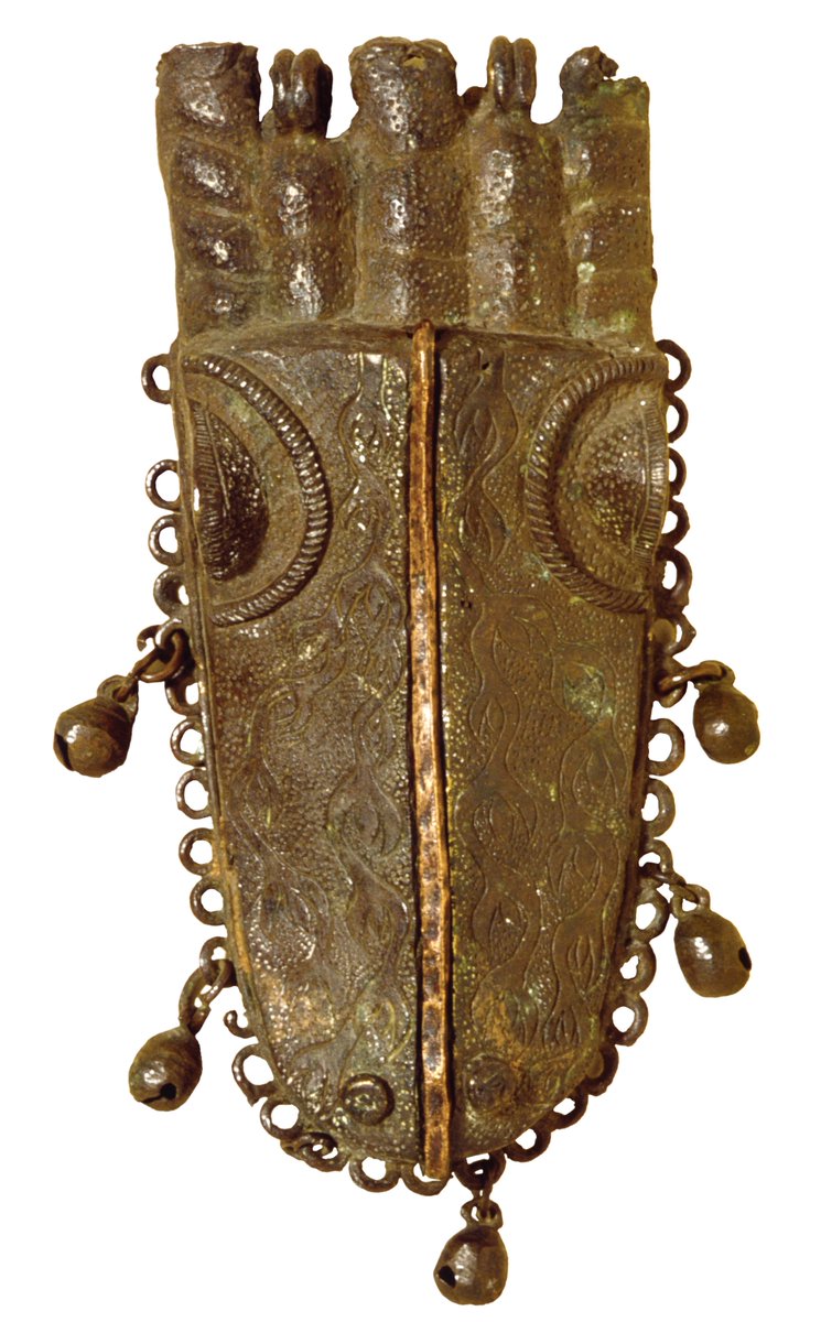 Brass mask in the form of a crocodile's head  #Benindisplays