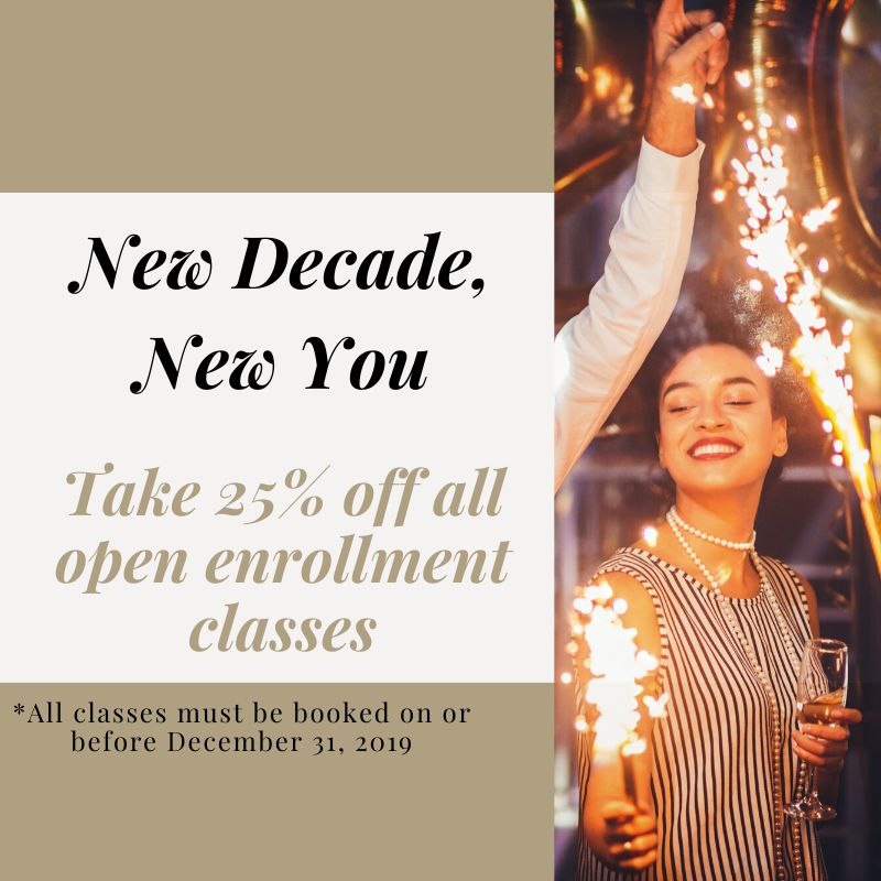 LeadStrat's tweet photo. NEW DECADE, NEW YOU! Take 25% off all open enrollment classes when you register by December 31st! #Levelup your professional skills with us..contact us today to receive this special offer! #leadership #business #success #LeadStrat #facilitation https://t.co/XIVvjFW3W8