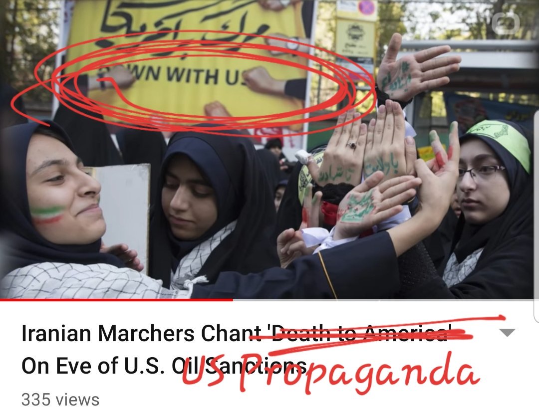  #IranIt is very clear to me when you say, "I am surprised that you do not consider Iranians saying “Death to the USA” a real threat." that you are spreading Zionist propaganda of the US government and US media, to try and instill fear into the hearts of Americans!Why is that?