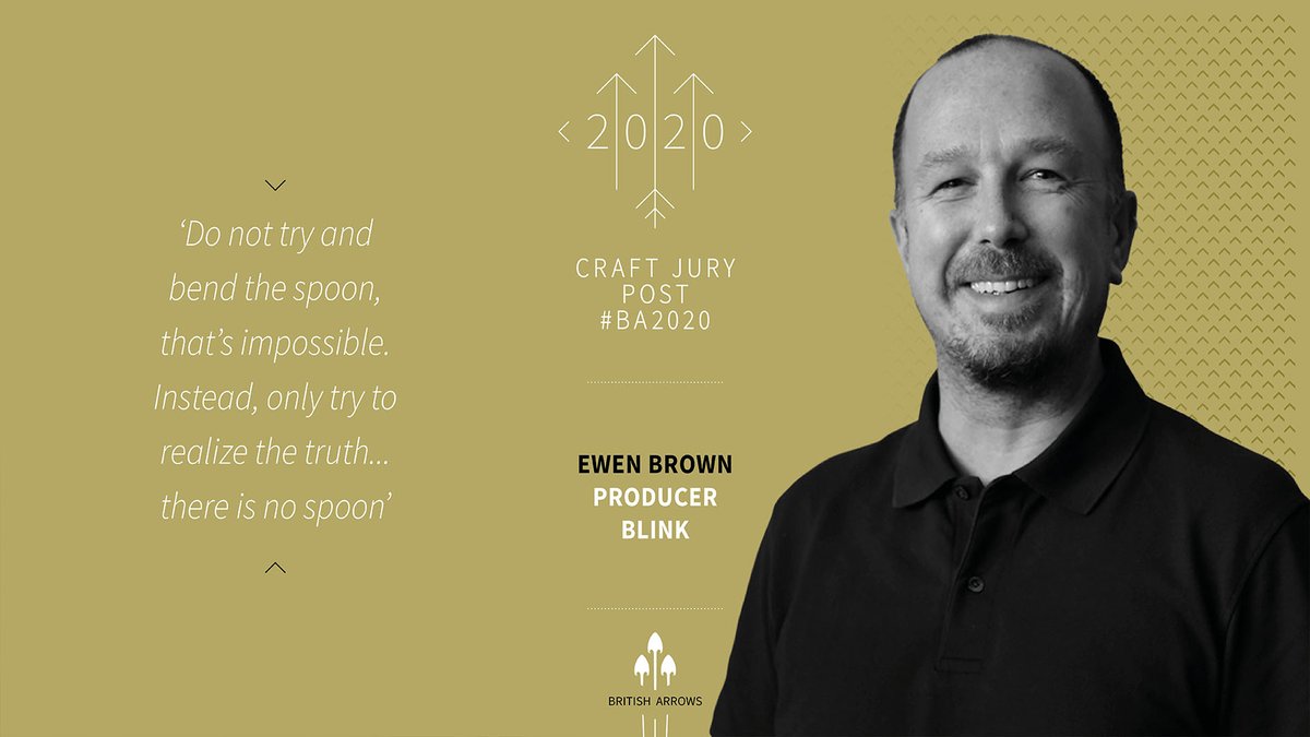 Meet the CRAFT Jury: Alex Lovejoy, Creative Director at MPC.

Click here to read more about him: bit.ly/2KAZzua

#BA2020 #BritishArrows
@moving_pic_co