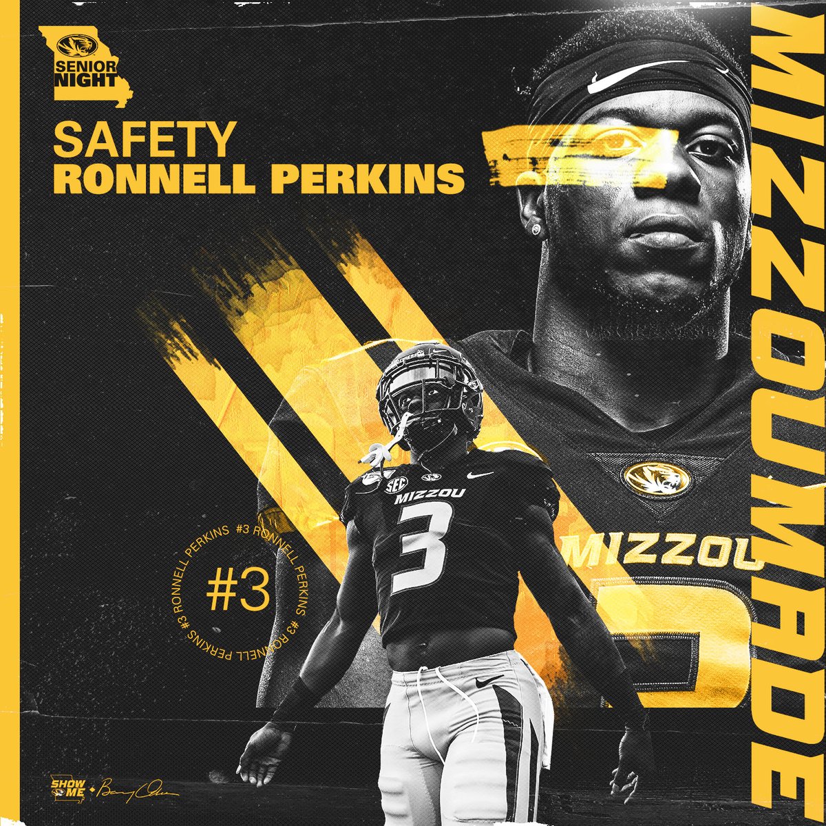 MizzouFootball's tweet photo. Salute to #Mizzou's Seniors 

Thank you DB @luhperk 

#MIZ | #ShowMe 🐯🏈 https://t.co/gqqBd4Kqhk