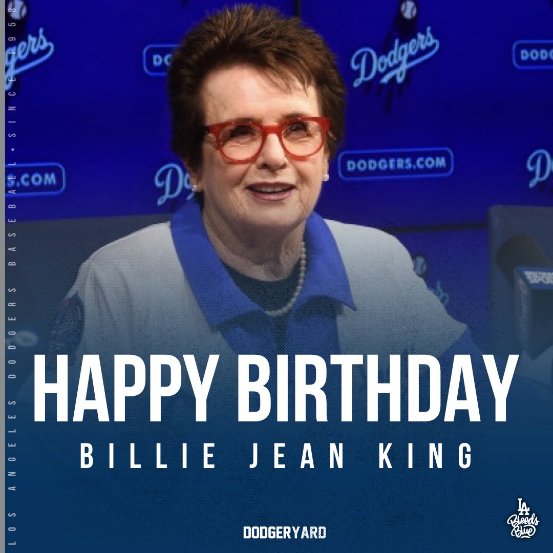 Happy birthday, Billie Jean King! 
