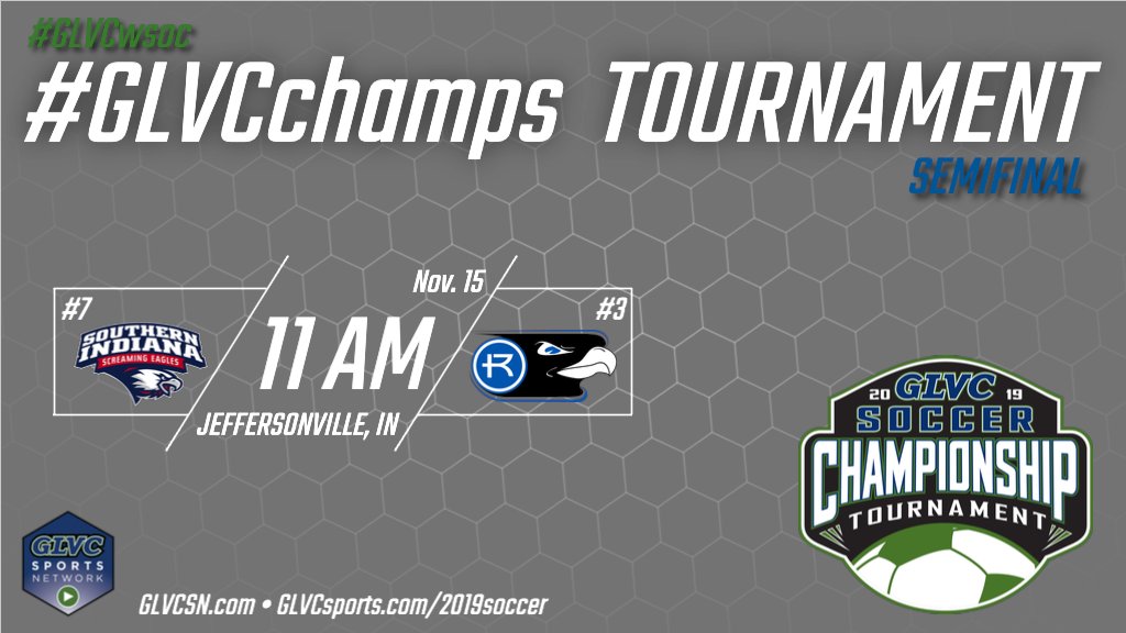 🏆⚽️➡️ It's #GLVCwsoc #GLVCchamps GAME DAY! #7 @USIAthletics 🆚 #3 @RUhawks ⏰ 11 a.m. ET 📍 Jeffersonville, Ind. 📊 glvcsports.com/2019soccer 💻📱📺 @GLVCSN