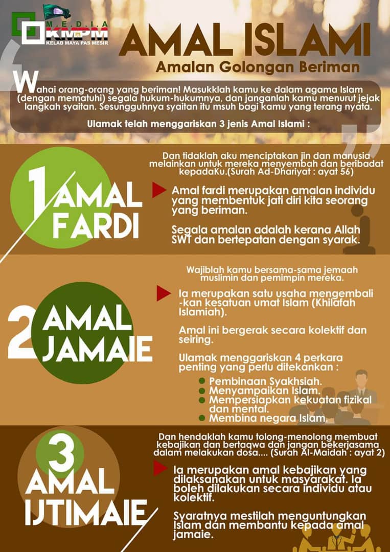 Dr Rosni Adam On Twitter Anda Masih Belum Memahami Apa Itu Amal Islami Jom Kita Hadam Infografik Di Atas Bersama Sama