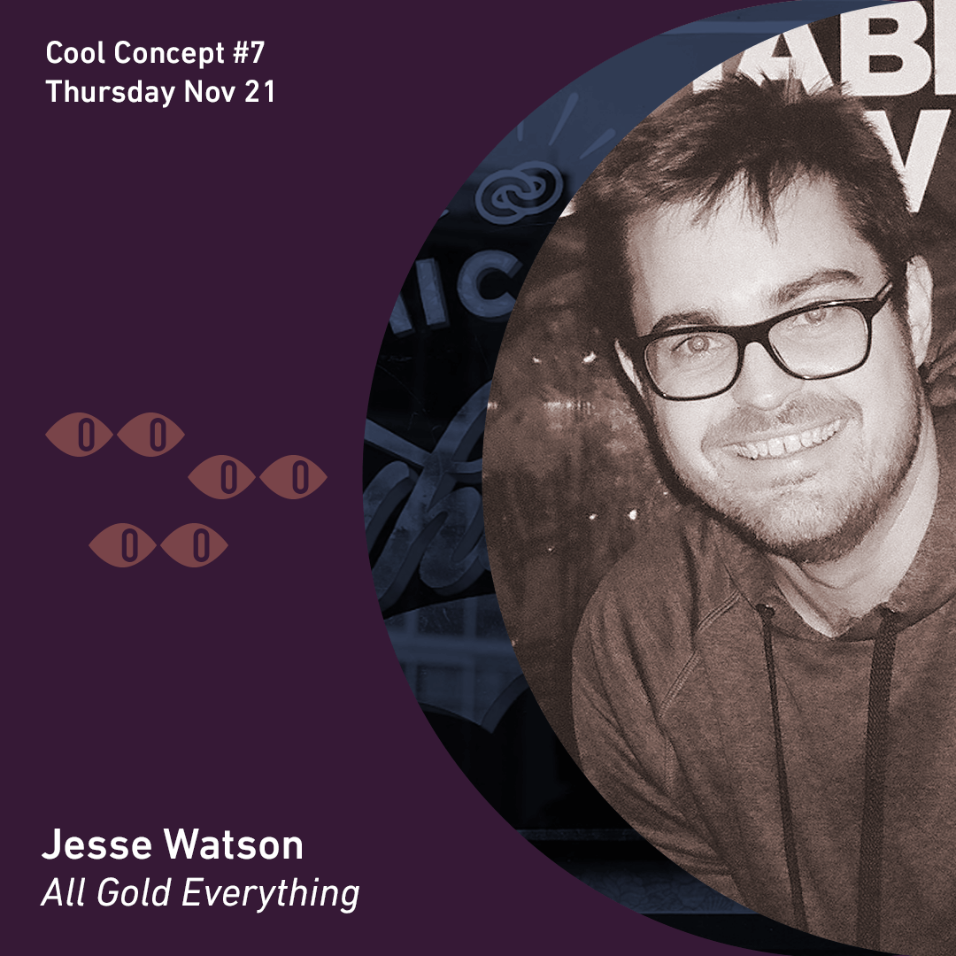 Gold makes everything better! ✨ After teaching himself the art of water gilding, Jesse Watson has become a regular King Midas, applying gold leaf to his lettering to create absolutely beautiful work. Hear his story at Cool Concept next week! Tickets: bit.ly/CoolConcept7