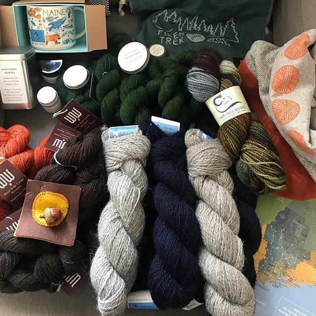 islap1k1's tweet photo. A week after my amazing adventure to Maine and my lovely purchases are still sitting pride of place in my lounge.  Of course wool features heavily with purchases from @fibertrek @janistarcroft and @onelupinewool during the Wool Scout retreat market place… https://t.co/Sqbehi1ctE https://t.co/mZoz3mHqld