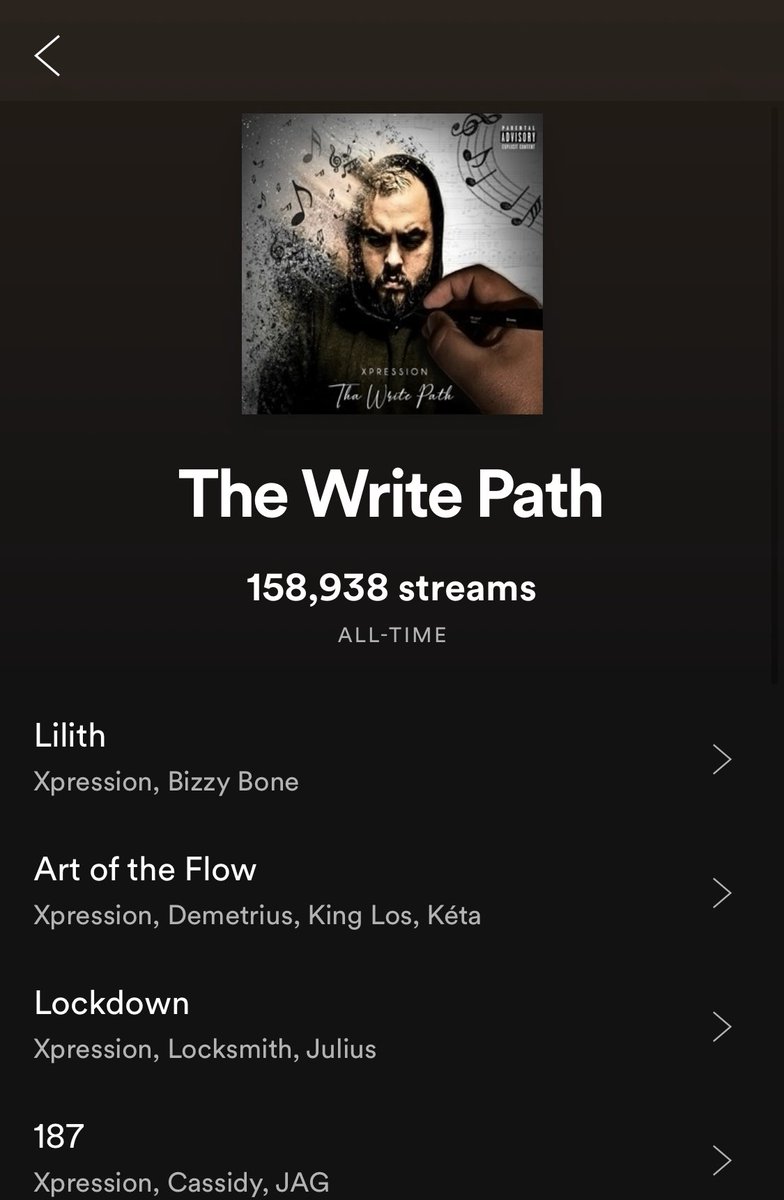 xpressionthemc's tweet photo. Stream my new album #TheWritePath on @Spotify now !!! 
Featuring: 
@CyhiThePrynce 
@iamKingLos 
@CASSIDY_LARSINY 
@southcentralJAG  
@CrookedIntriago 
@ThisIsBizzyBone 
@thegrouch 
@bizarresworld 
@Kidvishis 
@ZIONI 
@CHINOXL 
@dalocksmith 
and More!
Link: https://t.co/RUk6PM3u6R https://t.co/aP0ira7Upz