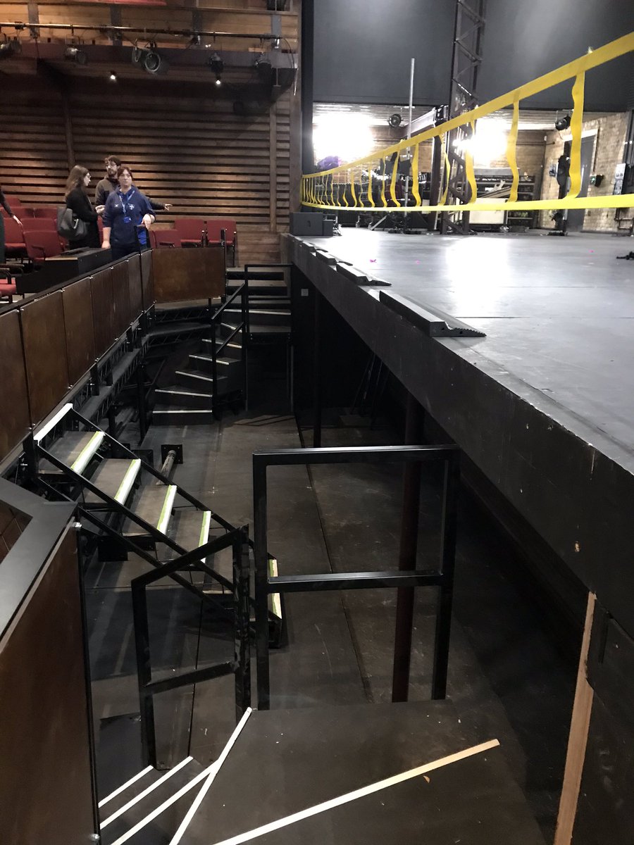 Kings_DevOffice's tweet photo. Preparing @HarlequinFloors , stage, orchestra pit, seats and signs for the Grand Opening of the Malthouse Theatre tomorrow with @TheRoyalBallet   https://t.co/xbIwx2MoM4 https://t.co/9n1s3ZOoi8