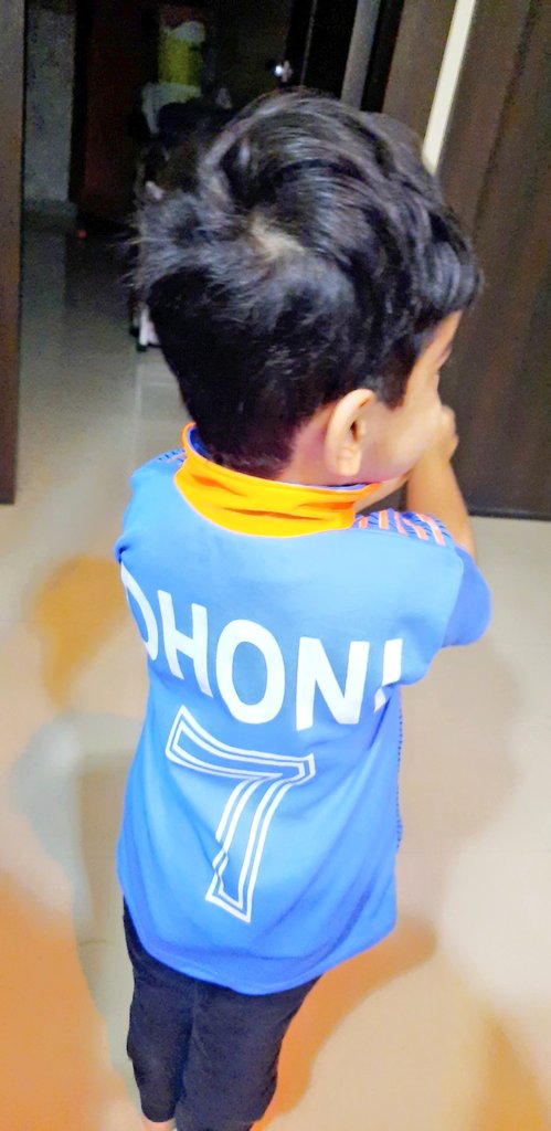 Im_Agnostic's tweet photo. @msdhoni when my son misses his fav cricketer in the match on tv 
#KiaanKaFav #sabkafav https://t.co/OTrxaKcP7C
