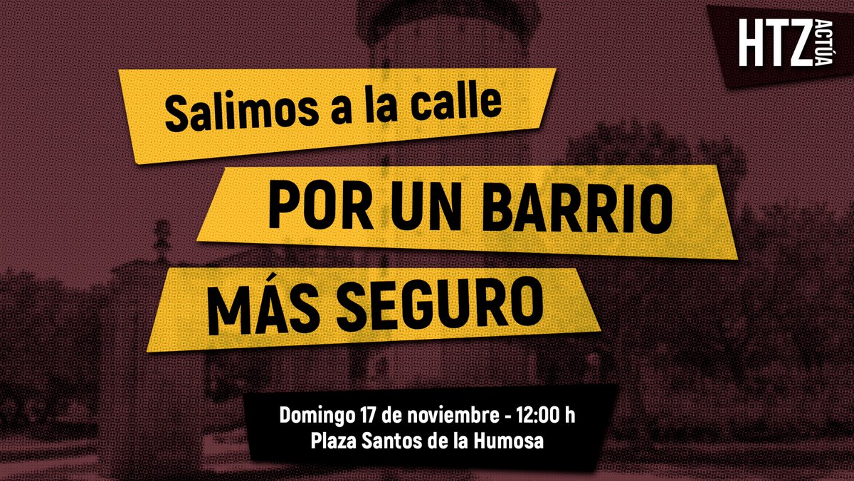 htzactua's tweet photo. Recordad que en menos de 48 horas salimos a la calle para defender la seguridad y la tranquilidad de nuestras familias!!! https://t.co/3QByjQYHSr