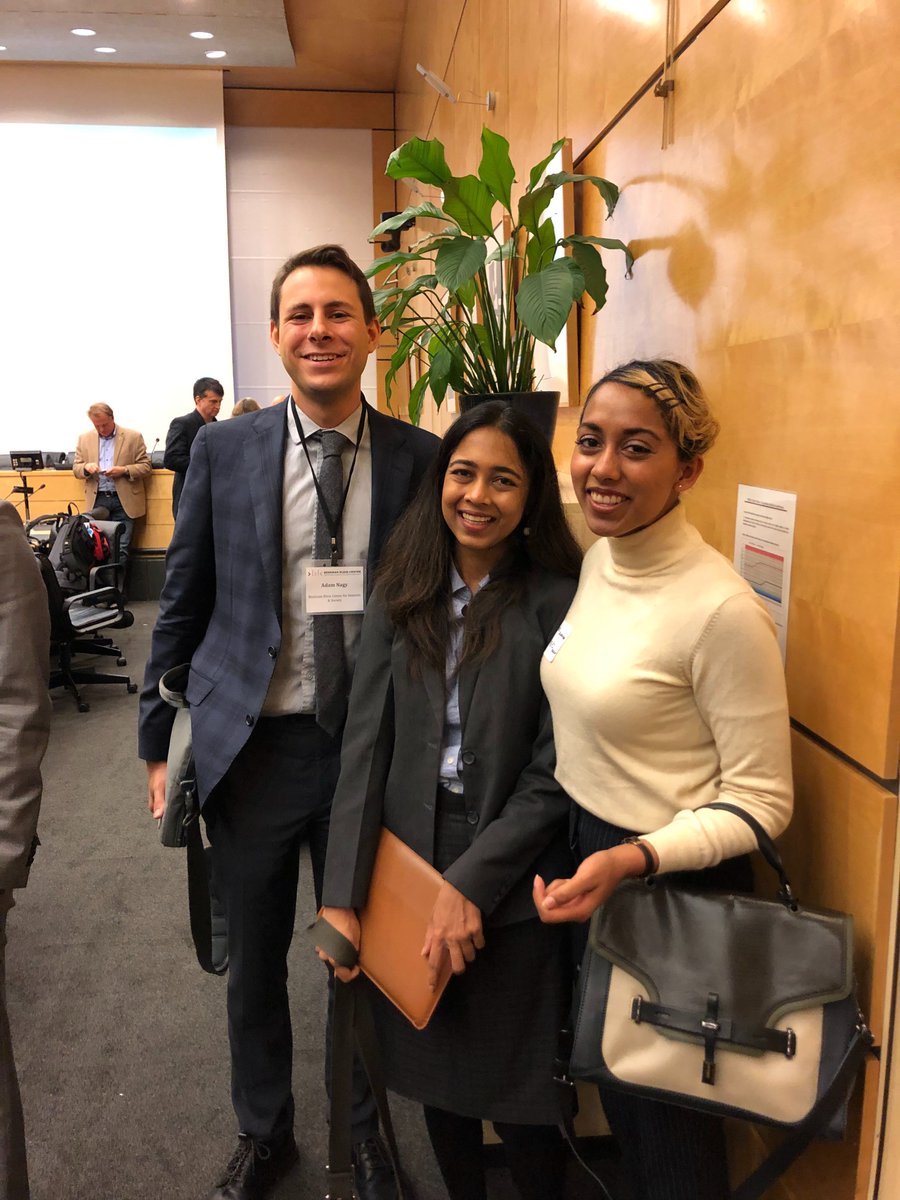 Adam Nagy, Chinmayi Arun, and Irene Solaiman (Techtopia alumna), before they participate in a in a round table discussion on Recommendation 3a of the Report of the UN Secretary-General’s High-Level Panel on Digital Cooperation