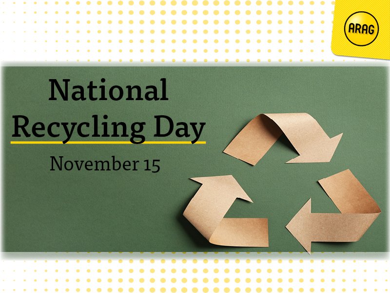 This Saturday, November 15th is #NationalRecyclingDay!

Everyone can do their part in helping to #preserve our #planet by #reducing waste, #reusing goods and #recycling. Remember your 3R's today and every day.
