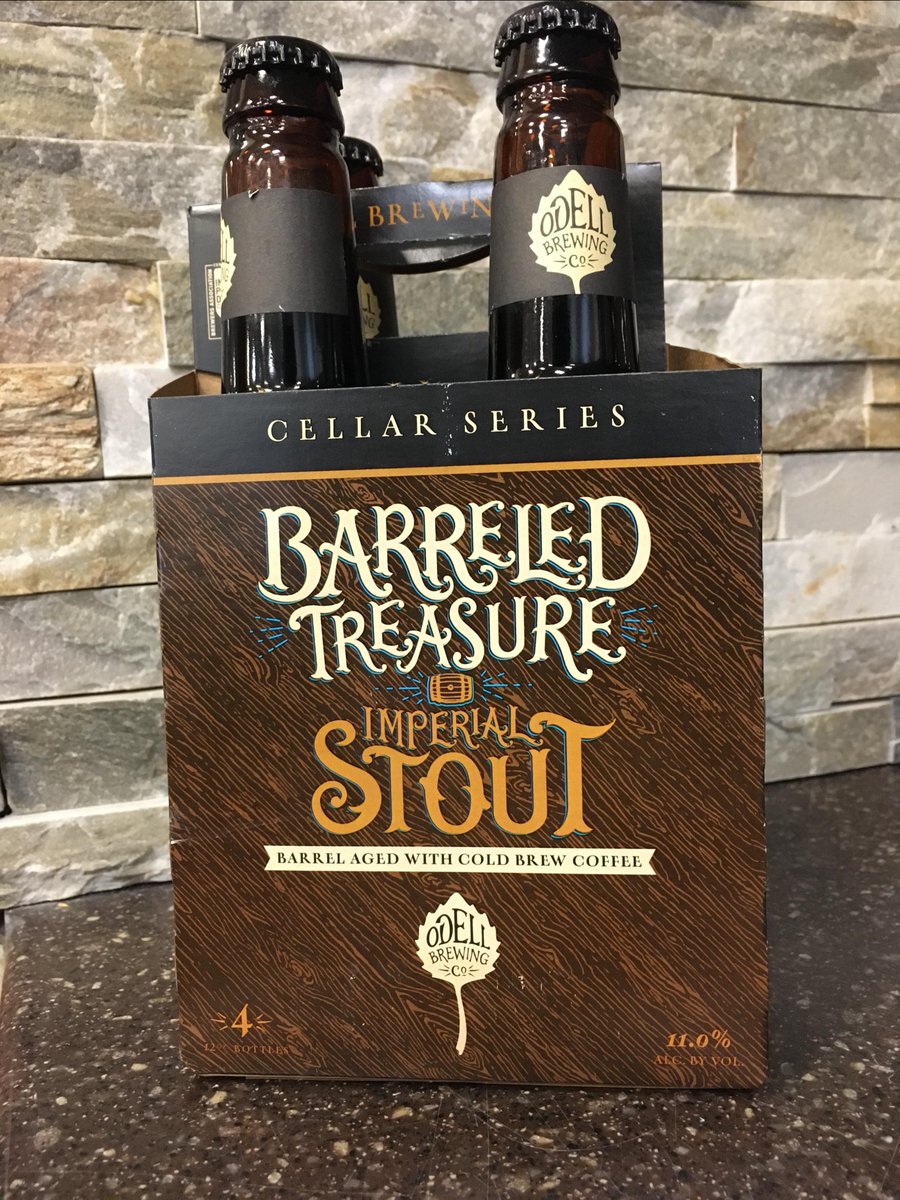 Barreled Treasure Imperial Stout is the latest limited release from Odell Brewing Co. An Imperial Stout barrel aged with cold brew coffee.