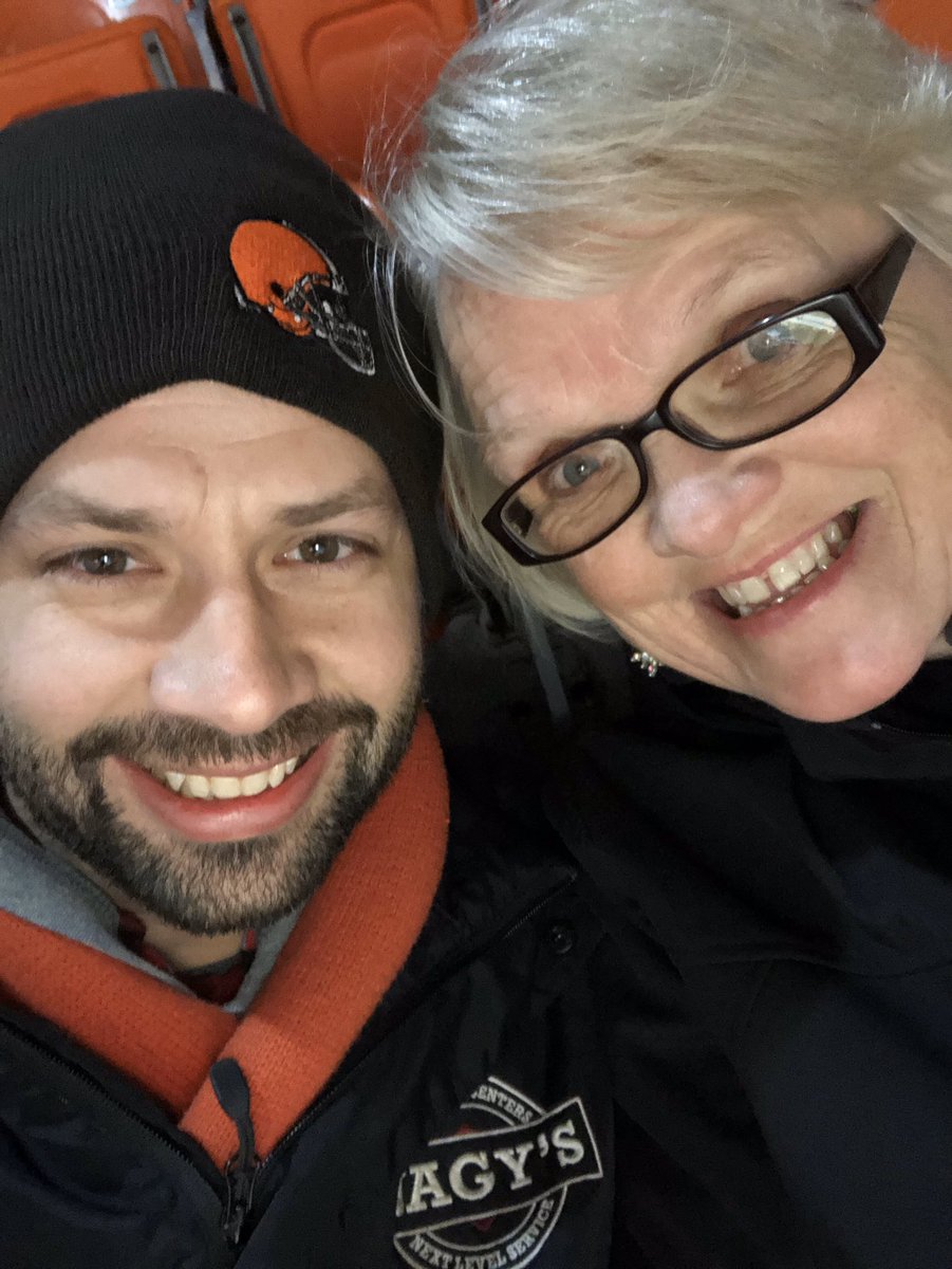 brtim's tweet image. Had a great time in Cleveland surprising my MIL to her first Browns game #PITvsCLE