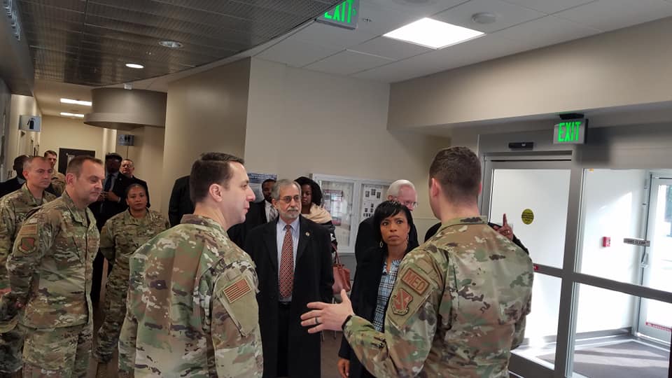 ExpandPGC's tweet photo. @CEXAlsobrooks and the @ExpandPGC are touring our military neighbor, Joint Base Andrews, hearing about the resources and joint partnership opportunities between the Base and Prince George's County.
#ExpandPGC #PGCEDC #ChoosePrinceGeorges https://t.co/h2gVnJBtCM