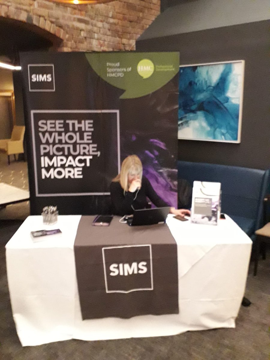 SarahTownsend13's tweet photo. Come and join us at the @HMCPD Deputy Heads Conference... visit us on Stand 10 and find out more about SIMS Independent, proud sponsors of HMCPD, from the team! https://t.co/VrzReiNlf4