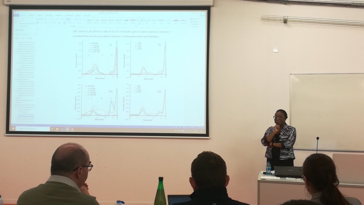 SylvainCollet44's tweet photo. Katy Akoumany is presenting her work for her PhD defense @CeisamLab @FacSciencesNtes in collaboration with @Ifremer_fr... A story of polysaccharides https://t.co/eokqgonNaf