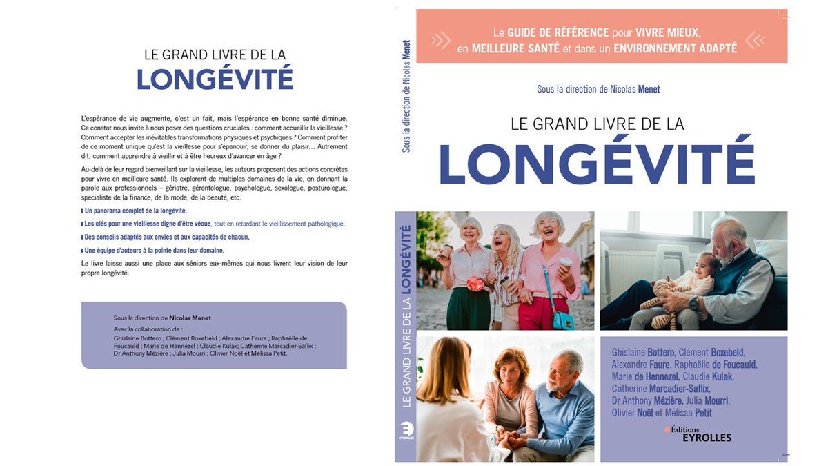 Le "Grand Livre de la Longévité"  par 
<a href="/NICOLAS_MENET/">Nicolas Menet</a>
 est aujourd'hui en vente ! Une thématique sur la longévité et surtout des conseils sur l'optimisation de la transmission de patrimoine coécrit par 
<a href="/OlivierNoel3/">olivier Noel</a> #Retraite #Succession #Bienveillance