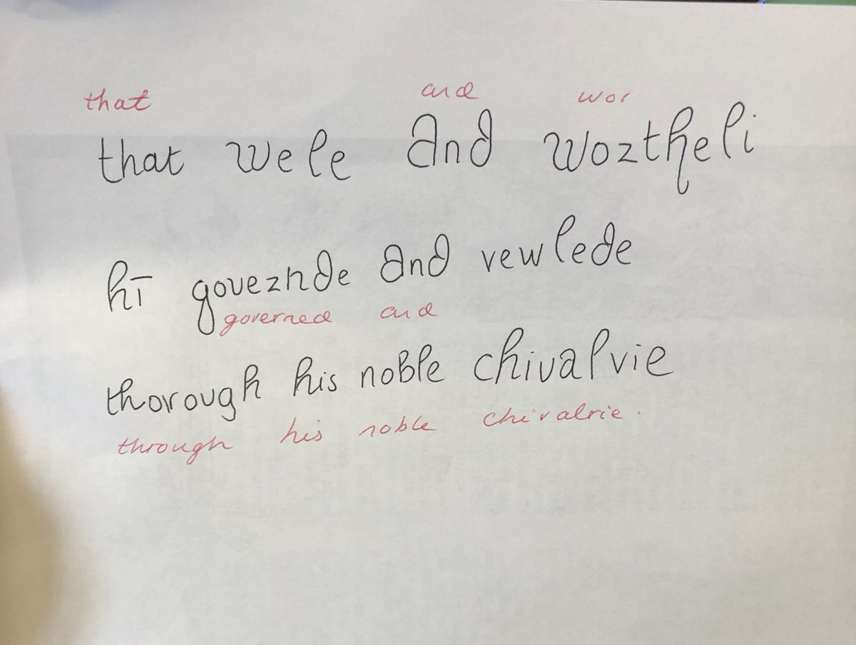 MadelaineSmart's tweet photo. Just gave a Medieval Lit and palaeography taster-lecture to a group of year 12s. Only 5 students put their hands up when I asked if they liked/were taking English Lit. I was disproportionately happy to find that they had actually done the task. https://t.co/wM7TbxMW2g
