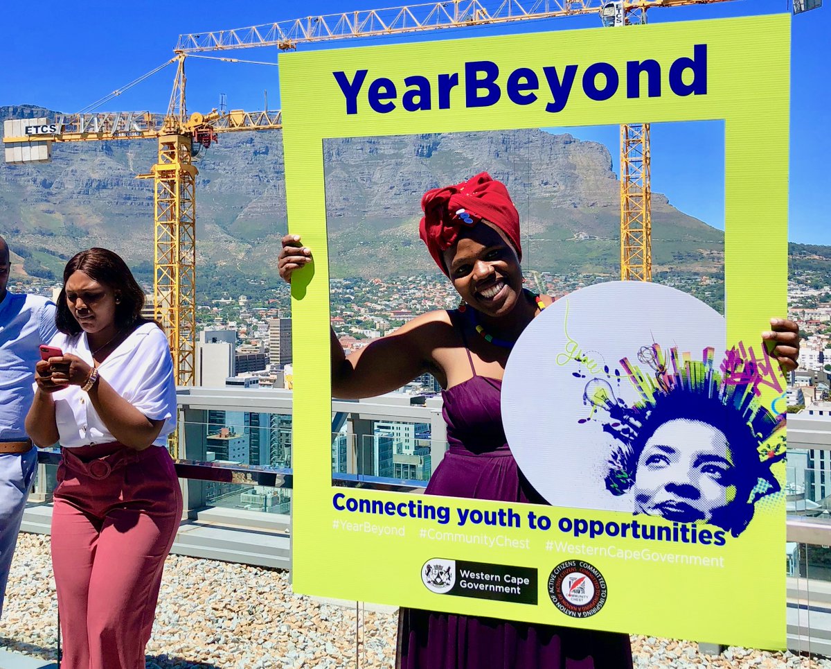 YearBeyond's tweet photo. It's graduation day for #YearBeyond 2019. Connecting youth to opportunity, and helping under-resourced schools! #YeBoGrad @CommChestWC @WesternCapeGov https://t.co/WqaJcGthNR