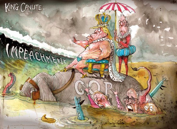 The Mad King drowning not waving