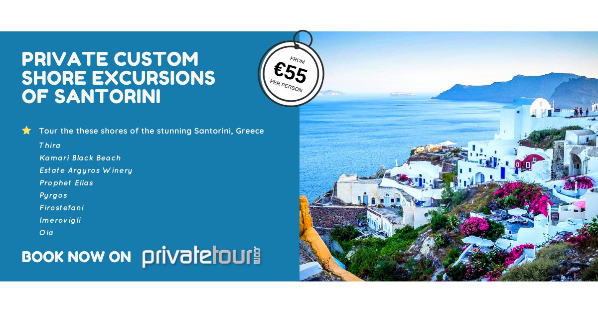 Private Private Shore Excursions of Santorini, from only € 50 per person! See full details &amp; book here: bit.ly/SantoriniShore…

#santorini #shore #greece #privatetour #tour #excursion #travel #tourism