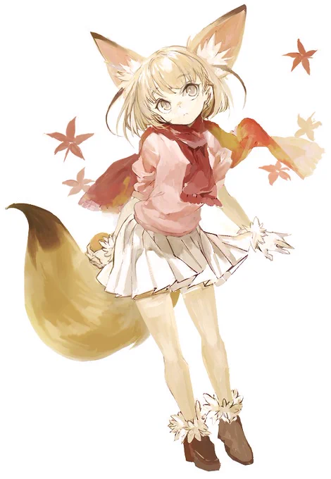 絵チャの産物、けものフレンズのフェネック。
さむぅなってきたねー。 