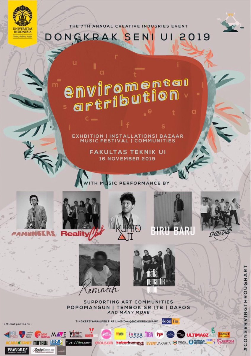 [DONGSEN UI]
Presale 2 tickets : 75k

BEST DEAL
Buy 3 get 1 free
ONLY AT @dongsenui

Get the chance to experience:
- Instagramable instalations
- Watch your favorite artist on the stage
- THRIFTS shopping
- Dinner on a beanbag
- Tarot reading