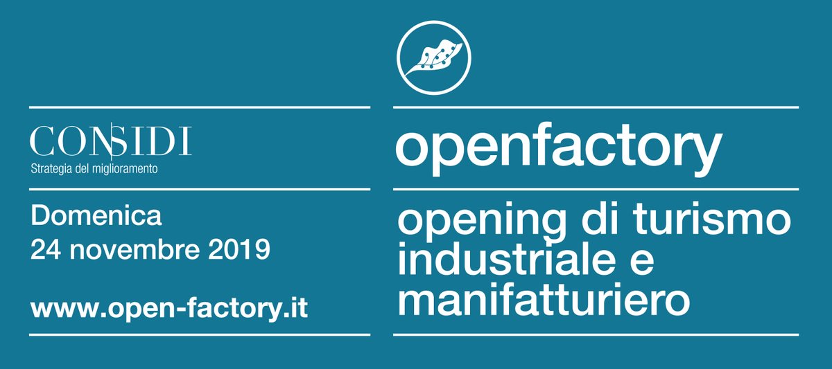 CONSIDIofficial's tweet photo. 🔜 24 novembre 2019 #Considi apre le porte come #OpenFactory , l'iniziativa che promuove la cultura industriale e manifatturiera delle Venezie! La proposta? 2 lab #GearFactory + #IA con il libro di Stefano da Empoli! Vuoi partecipare? Registrati subito! https://t.co/2PFTvsjGTF https://t.co/SwL6vlGhAT