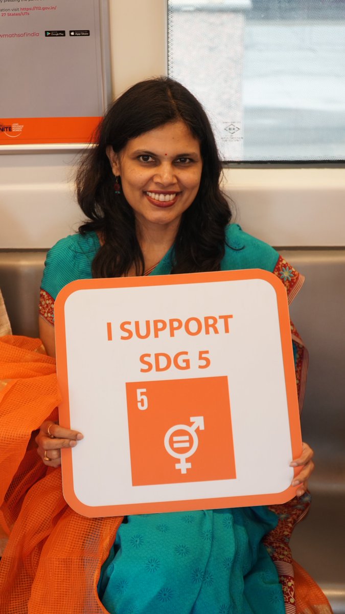 "With the launch of the 112 helpline & messages on women’s safety on the Delhi 🚉, it will help us in raising awareness on ending violence against women & making a difference": Punya Srivastava, Joint Secretary (Women's Safety Division), @HMOIndia. #16Days #GenerationEquality