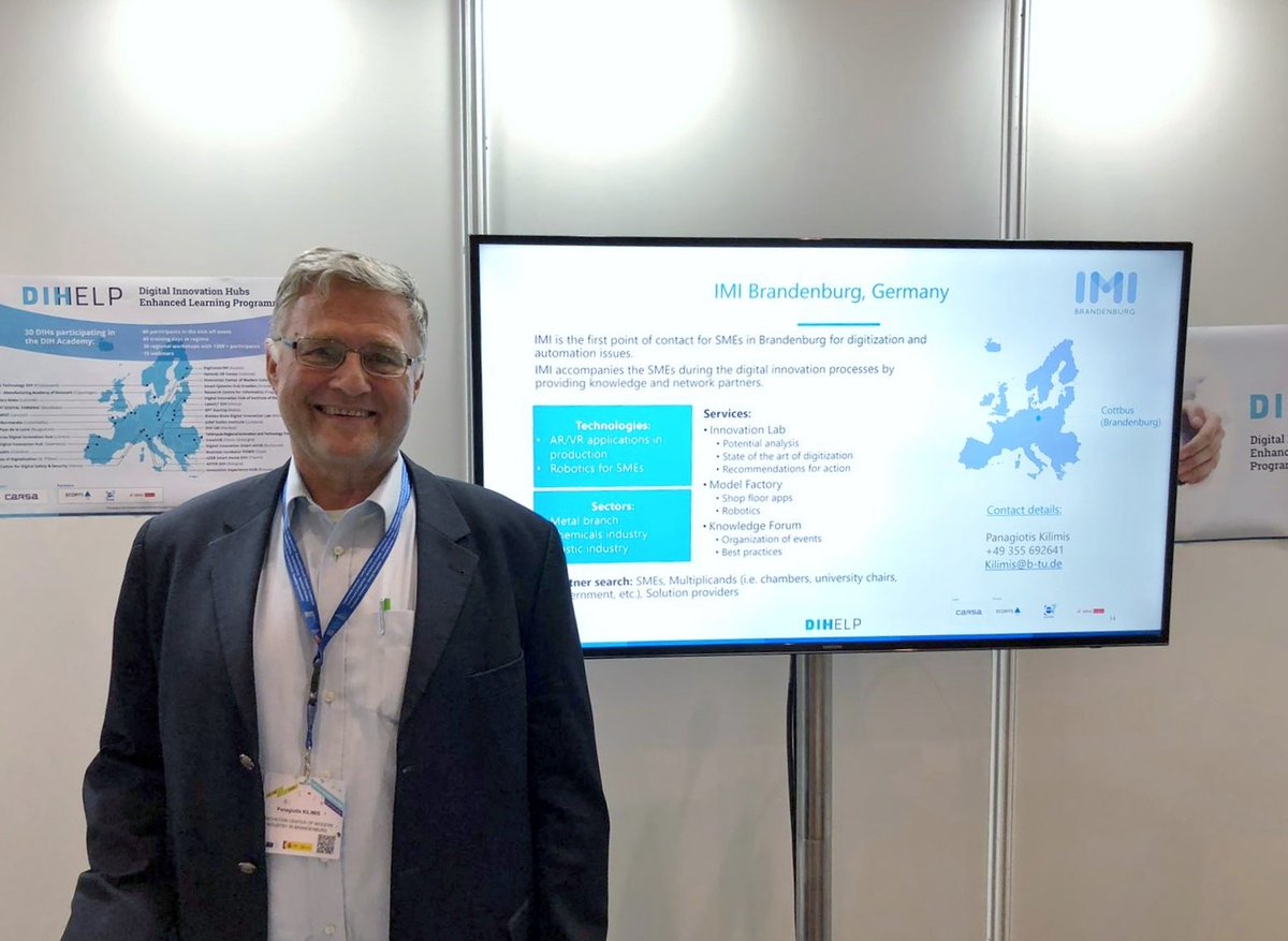 imi4bb's tweet photo. Mit dem @EU_DIHELP-Abschlussevent endete gestern in Madrid beim #DEIForum unser 9-monatiges Mentoring- &amp; Coaching-Programm zur Ausweitung unserer Aktivitäten. Wir danken Manuel Seuffert und Hannah Leighton für die tolle Unterstützung!
 #DIHELP @imp3rove @ATKearneyDACH #imi4bb https://t.co/0eqLIGTpwJ