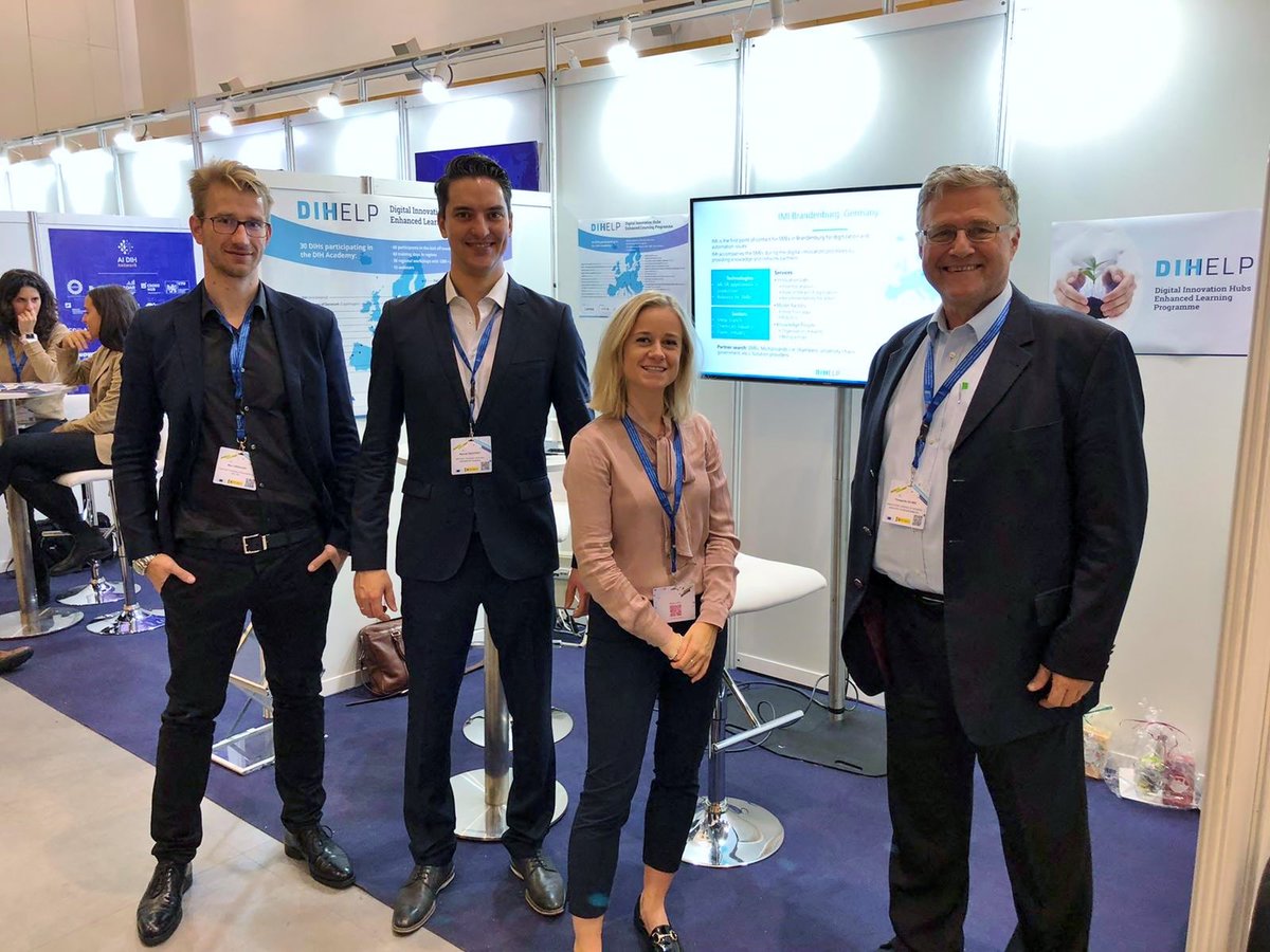imi4bb's tweet photo. Mit dem @EU_DIHELP-Abschlussevent endete gestern in Madrid beim #DEIForum unser 9-monatiges Mentoring- &amp; Coaching-Programm zur Ausweitung unserer Aktivitäten. Wir danken Manuel Seuffert und Hannah Leighton für die tolle Unterstützung!
 #DIHELP @imp3rove @ATKearneyDACH #imi4bb https://t.co/0eqLIGTpwJ