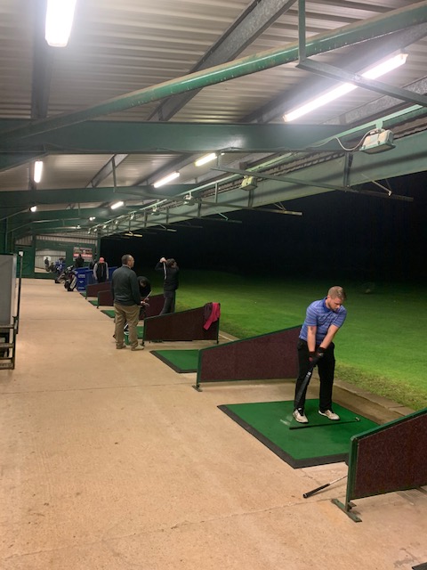 Good to see people still practicing on our floodlit driving range <a href="/LedeneGolf/">Ledene Golf</a> during the wet weather.