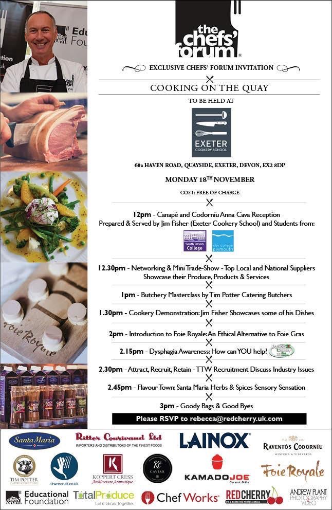 We are holding a market research focus group  at our #Devon event @cookinexeter for <a href="/eatwithdignity/">eatingwithdignity</a> - Proving the case for promotion of #Dysphagia #awareness amongst chefs and restaurateurs- We would love your input <a href="/JackStein/">Jack Stein</a> &amp; ALL Chefs? Survey Link:  surveymonkey.com/r/QQ3PCW9