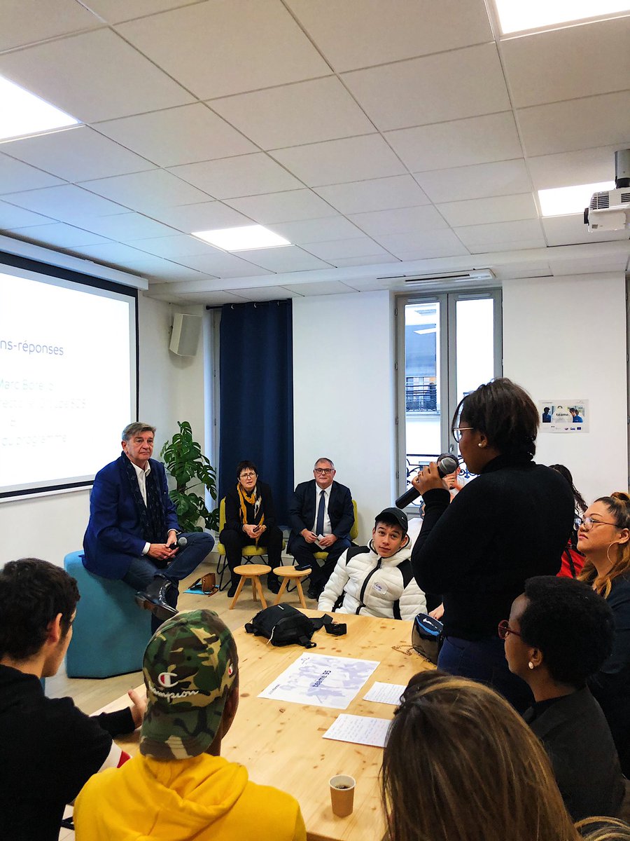 JMBorello's tweet photo. Merci aux jeunes des équipes #teame de @laplateformei pour cet échange et bravo pour vos projets. L’entrepreneuriat est la forme ultime de l’insoumission et un fabuleux vecteur d’inclusion. #Hackateame Merci à @jeanmarie_marx et @SylvieCharriere pour leur présence. https://t.co/xjTS3fuXoO
