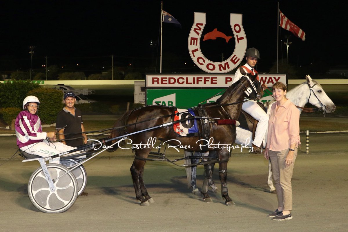 John Cremin &amp; <a href="/DwyerGraham/">Graham Dwyer</a> finish with a treble for the night as Billboard Bonnie makes it back to back wins taking out the last @RedcliffeHRC