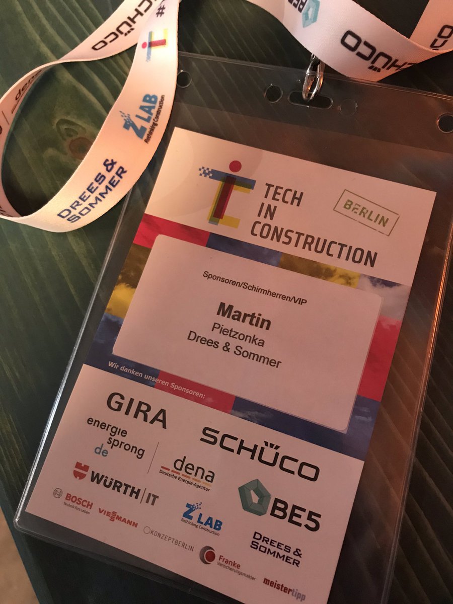MartinPietzonka's tweet photo. Zwei spannende Tage auf der #TechInConstruction in Berlin
Wir freuen uns darauf, an unserem @Drees_Sommer-Stand unser #Startup-Ökosystem #cREators und unser Tool #LCM #Digital vorzustellen und interessante #ConTech s kennenzulernen
#Berlin #WeAreCreators #TiC19 #Innovation https://t.co/Rza5UKaCK1