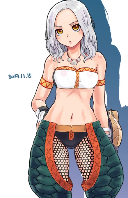 アイスボーン豆知識ナルガグリーブの帷子部分はゲーム中のモデルでもちゃんとパンツの下にもテクスチャが存在しているぞ 