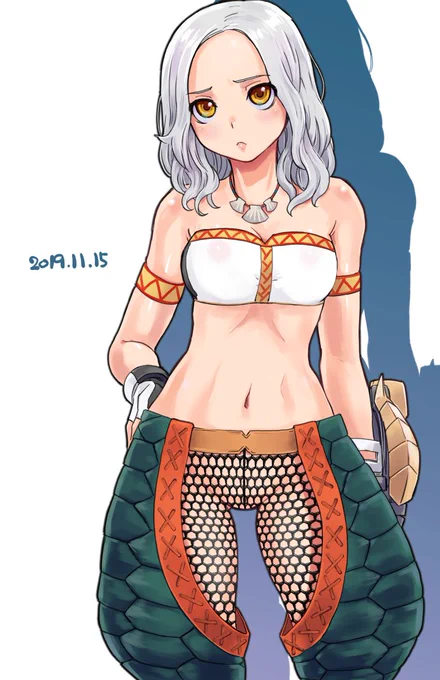 アイスボーン豆知識ナルガグリーブの帷子部分はゲーム中のモデルでもちゃんとパンツの下にもテクスチャが存在しているぞ 