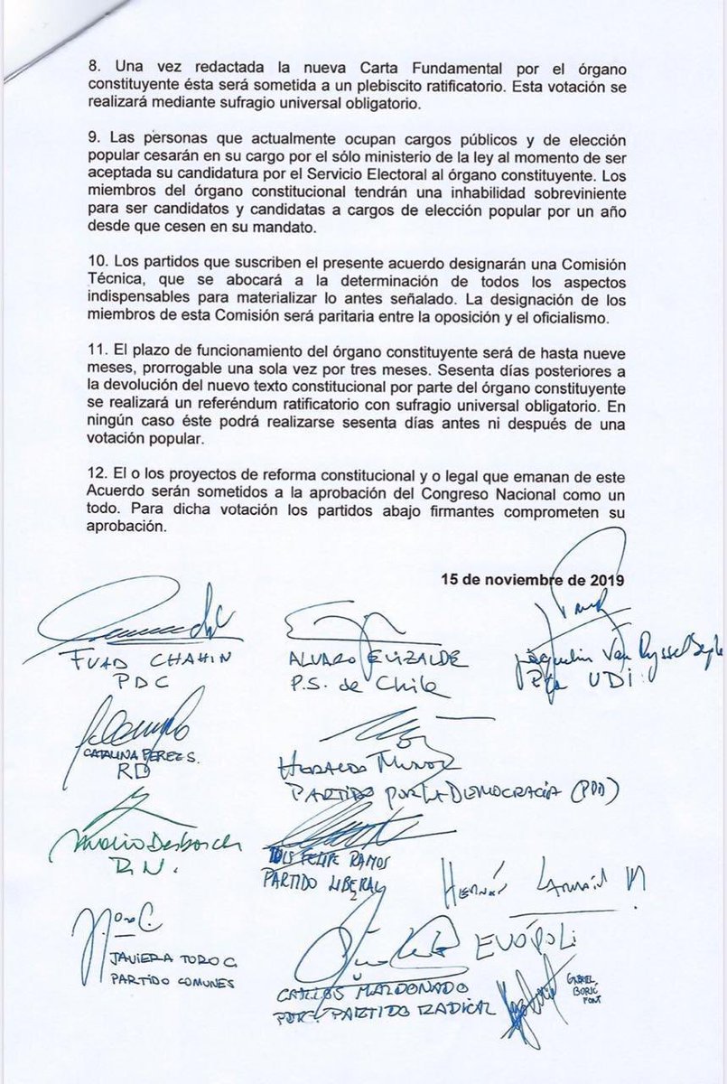 La gente hizo historia; la clase política sólo tomó el guante para terminar con 30 años de abusos y inequidad. Ahora, mientras el proceso se completa, es urgente trabajar por agenda social sin letra chica y ahora: fin a los privilegios, medidas al bolsillo y justicia a los DD.HH