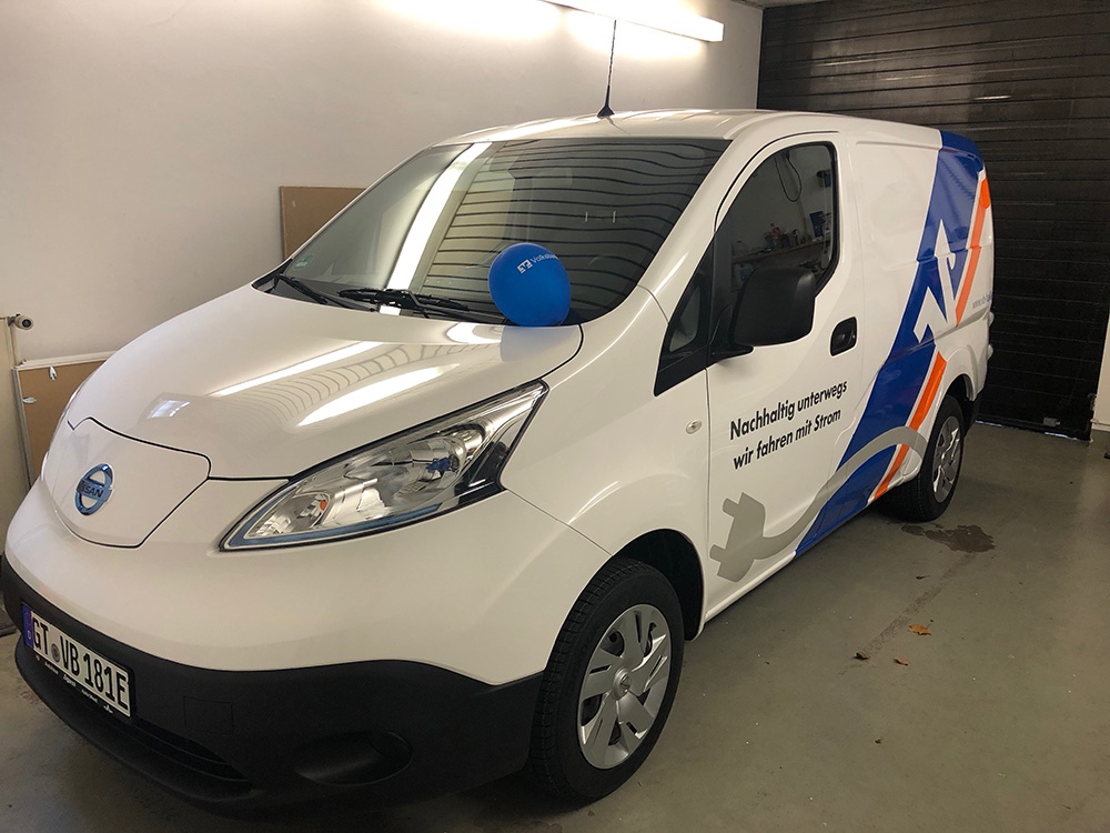 Nachhaltig unterwegs: Unser neuer E-Bulli. #stromer #evolksbank #nachhaltigunterwegs #volksbank