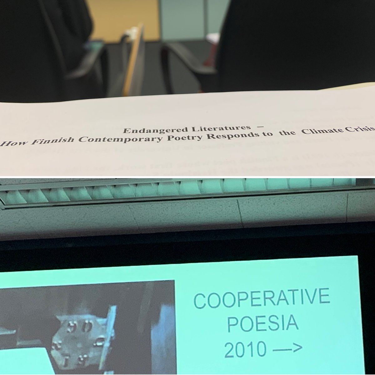 At the end of the world there is still time for poetry. poesia.fi