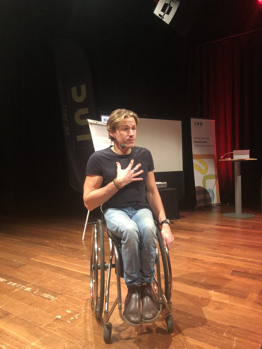 Fantastisk föreläsning med Aron Andersson på IUC Västdagen.