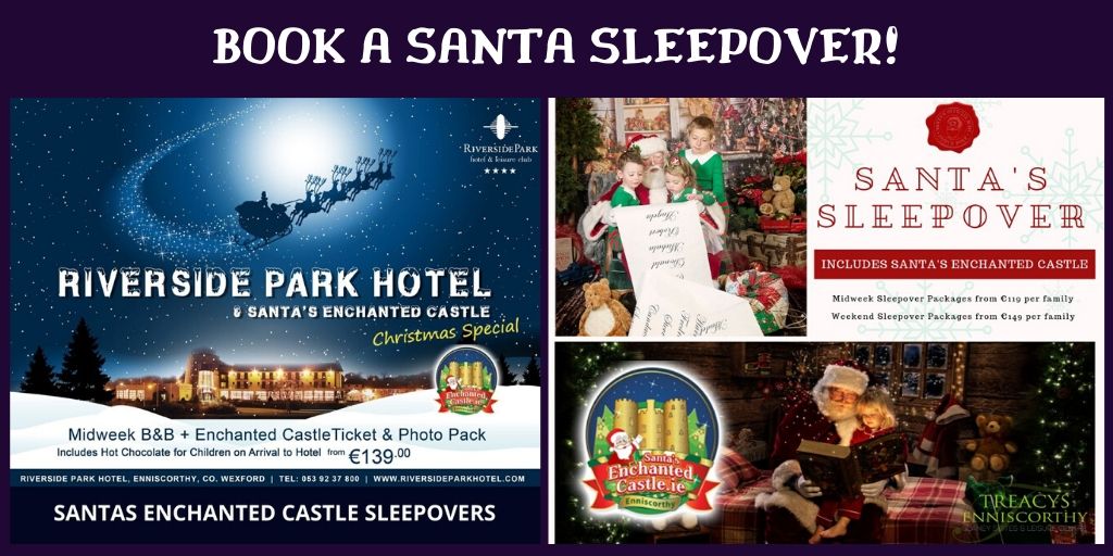 HoHoHoWexford's tweet photo. Enjoy an overnight stay &amp; take some time for Christmas Shopping around town! #Enniscorthy - Book Direct with both hotels @TheRiverside &amp; @TreacysHotel
#SantaSleepover #Wexford https://t.co/Gci4C4EPZ3