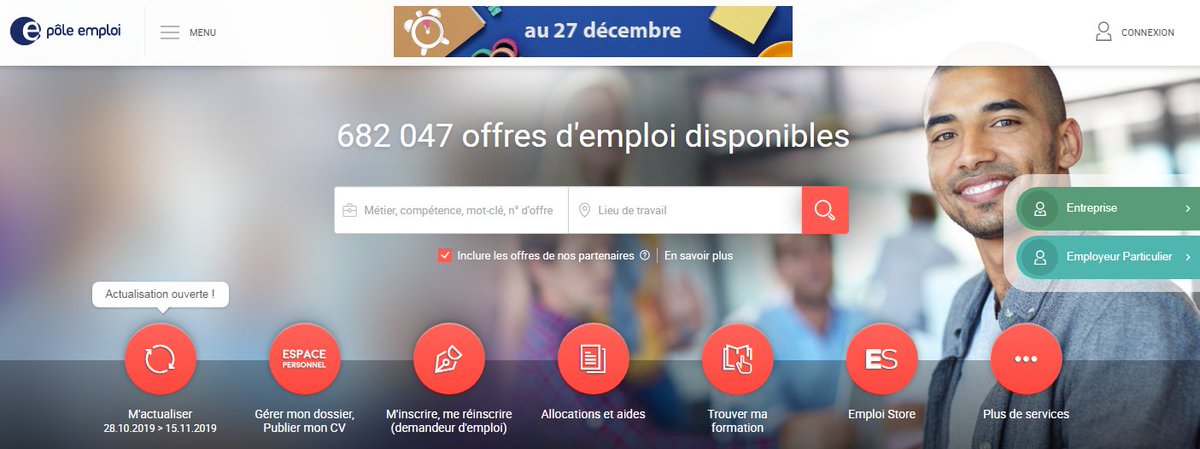 🔴 Candidats, accédez à l'ensemble des services de @pole_emploi et découvrez les 682.047 offres d'#emploi accessibles en ligne 📲 
👉 pole-emploi.fr/accueil/
🔎 Dans l'#Hérault, ce sont près de 10.000 opportunités à saisir #AvecPôleEmploi dont 5100 CDI 
👉 candidat.pole-emploi.fr/offres/recherc…