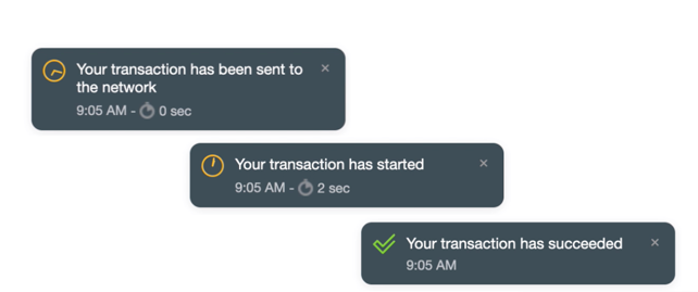 The chaps at <a href="/blocknative/">Blocknative | ⛽</a> kept telling us notify.js was easy to plug in and use on our dApps 📣

Turns out it was 🎉🙏

#blockchain doesn't have to be hard!

docs.blocknative.com/notify