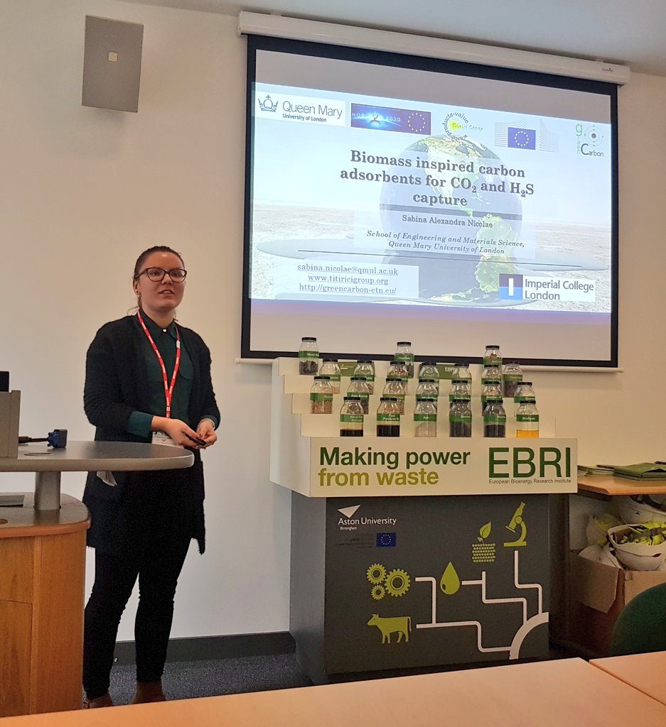 Dr Katie Chong (@drkatiechong) on Twitter photo Now we have <a href="/nicolae_sabina/">Sabina Alexandra Nicolae</a> talking about carbon adsorbents for carbon capture. Sabina's research is part of <a href="/GreenCarbonETN/">GreenCarbon</a>. And she is here today <a href="/EBRI_UK/">EBRI - Energy & Bioproducts Research Institute</a> 😎 Now we have <a href="/nicolae_sabina/">Sabina Alexandra Nicolae</a> talking about carbon adsorbents for carbon capture. Sabina's research is part of <a href="/GreenCarbonETN/">GreenCarbon</a>. And she is here today <a href="/EBRI_UK/">EBRI - Energy & Bioproducts Research Institute</a> 😎