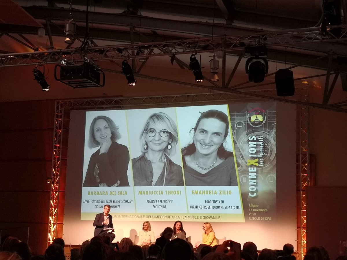 franciungaro's tweet photo. #GammaForum: "#cambiare si può se si vuole" è l'insegnamento di Emanuela #Truzzi, docente ai master di #Formazione24Ore @24OREBS e Presidente @AIF_Ass_It_Form. Saranno 6 incontri da 15 minuti ciascuno.
Il potere delle #ConneXions e il #cambiamento - @ValComm @GammaDonna_ 🐝 https://t.co/1bgWn6vD3b